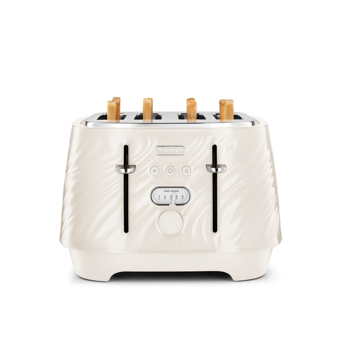 De’Longhi Ballerina Seta 4-Slice Toaster – Cream – view 4