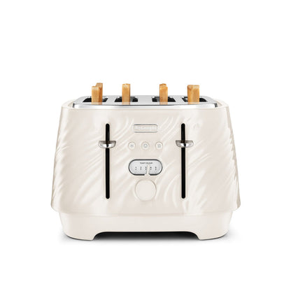 De’Longhi Ballerina Seta 4-Slice Toaster – Cream – view 4