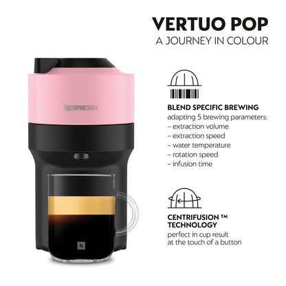 De’Longhi Nespresso Vertuo Pop Capsule Coffee Machine - Pink – view 2