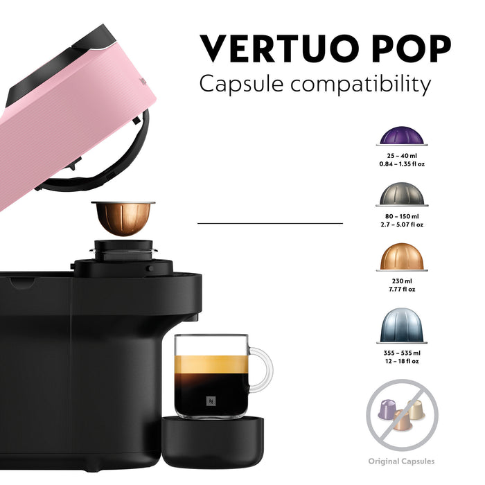 De’Longhi Nespresso Vertuo Pop Capsule Coffee Machine - Pink – view 4
