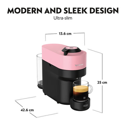 De’Longhi Nespresso Vertuo Pop Capsule Coffee Machine - Pink – view 5
