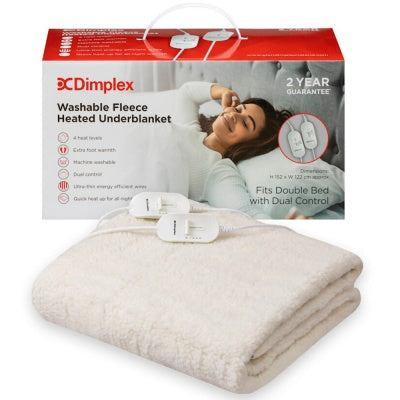 Dimplex Double Fleece Underblanket Dual Control Electric Blanket – view 2