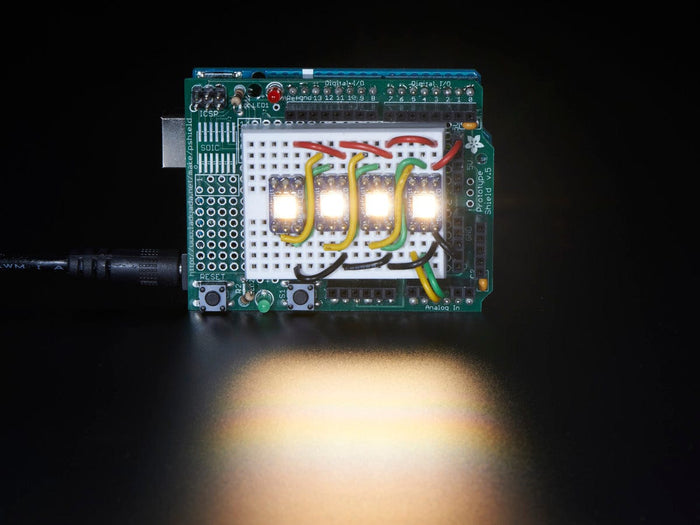 DotStar Addressable 5050 Warm White LED w/Integrated Driver Chip (10 Pack ~3000K) by The Pi Hut - The Pi Hut