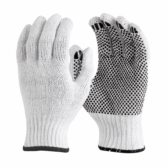 Dotted Gloves Red and Black with Abrasion Resistance and Grip 12525 MEGA