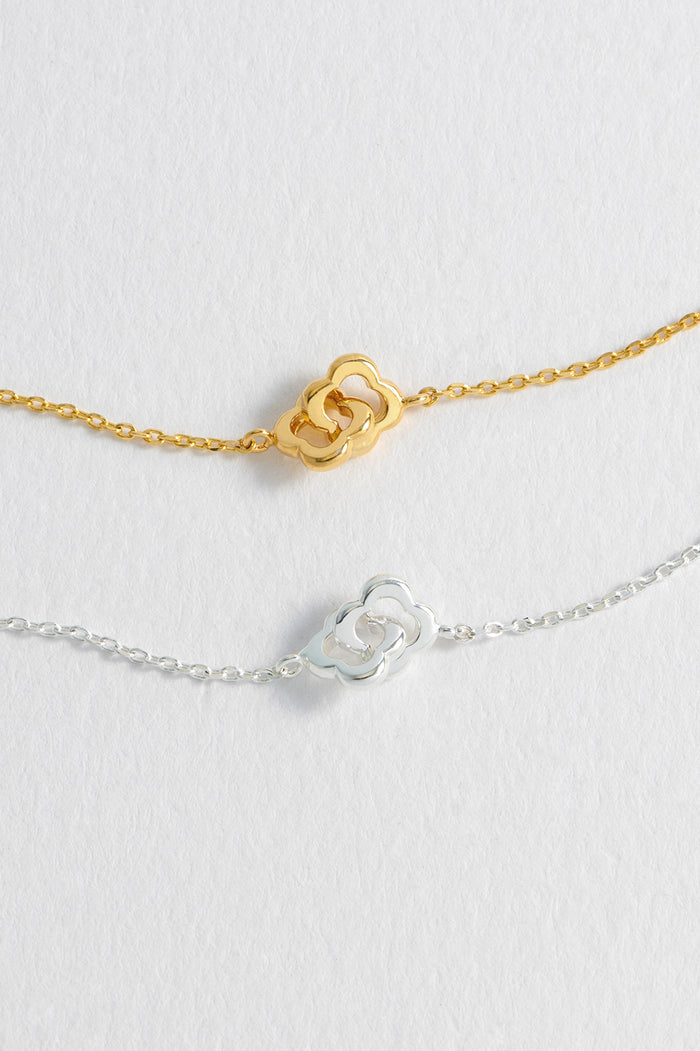 Double-Linked Flower Bracelet