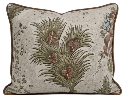 Drexel Hill Floral Pillow Cover in Brown, Thibaut Pillows