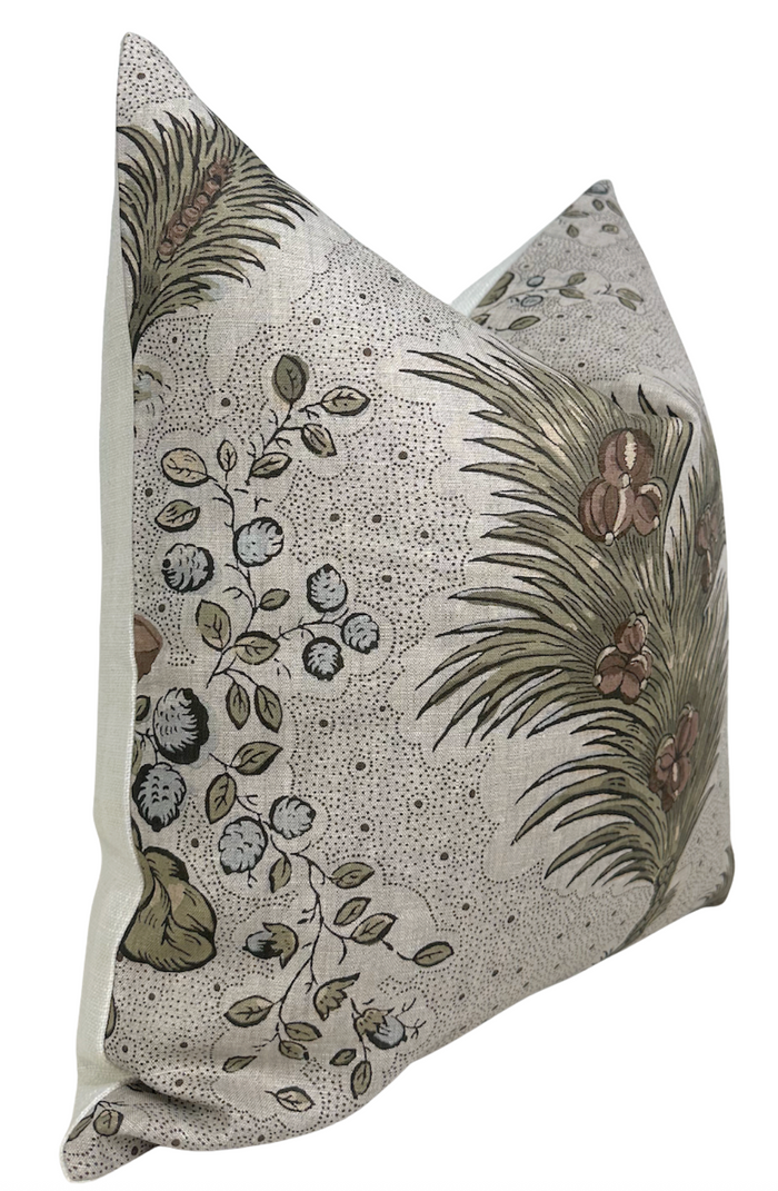 Drexel Hill Floral Pillow Cover in Brown, Thibaut Pillows