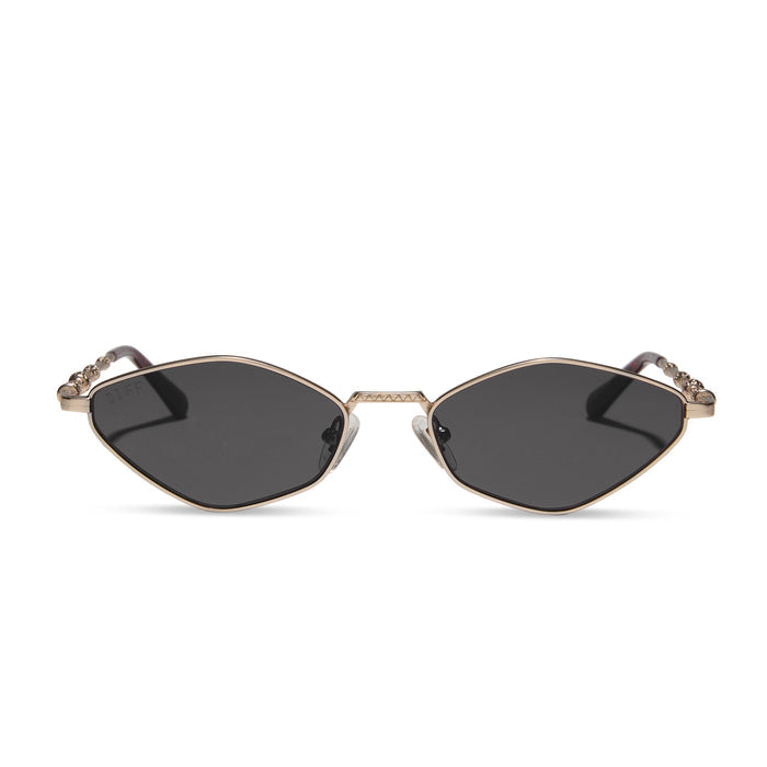 harry potter x diff eyewear featuring professor dumbledore prescription sunglasses with a gold frame front view
