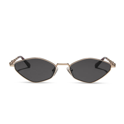 harry potter x diff eyewear featuring professor dumbledore prescription sunglasses with a gold frame front view