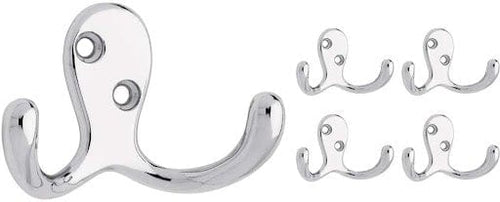 Durable, Elegant, Chrome Clothing Hooks with Screws - CHGM087 ebuystt