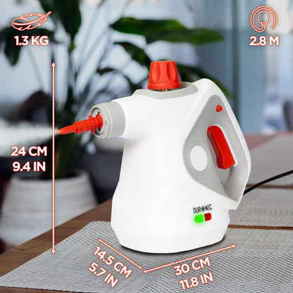 Duronic  Handheld Steam Cleaner product dimension.