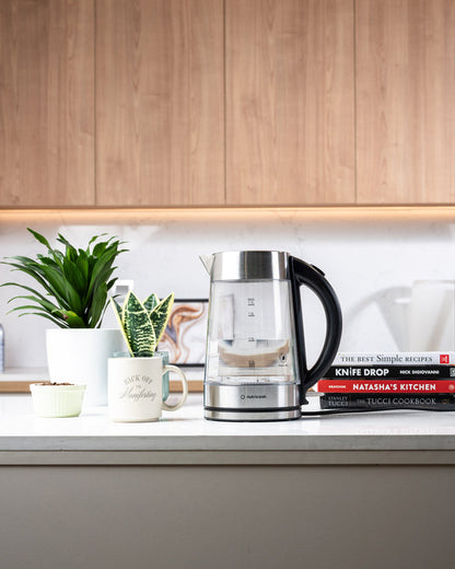 Electric Glass Kettle - 1.7L | Double-Wall Heavy Duty Elite Durability