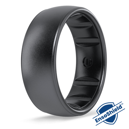 Elements Luxe Classic Silicone Ring - Black Platinum