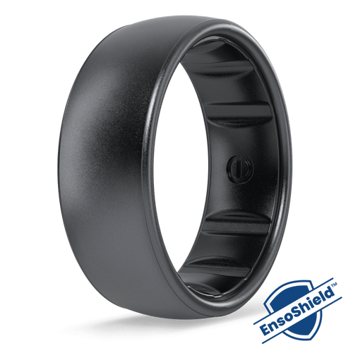 Elements Luxe Classic Silicone Ring - Black Platinum