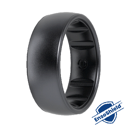 Elements Luxe Classic Silicone Ring - Black Platinum