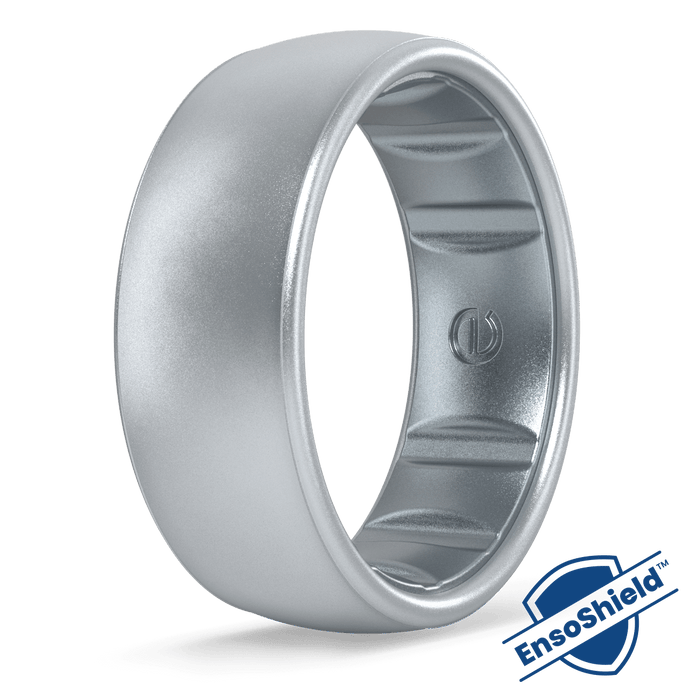 Elements Luxe Classic Silicone Ring - Silver