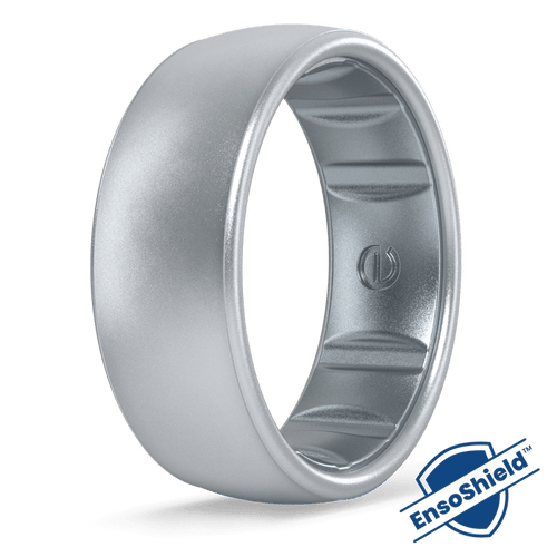 Elements Luxe Classic Silicone Ring - Silver