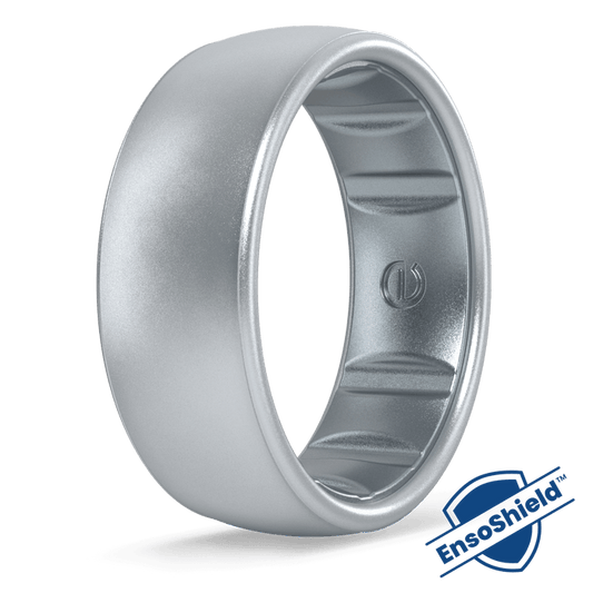 Elements Luxe Classic Silicone Ring - Silver