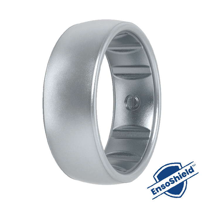 Elements Luxe Classic Silicone Ring - Silver