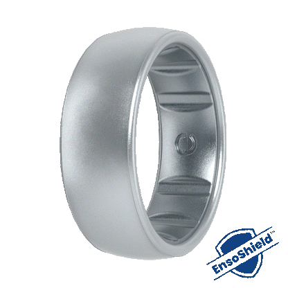 Elements Luxe Classic Silicone Ring - Silver