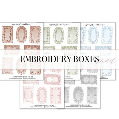 Embroidery Boxes | Small