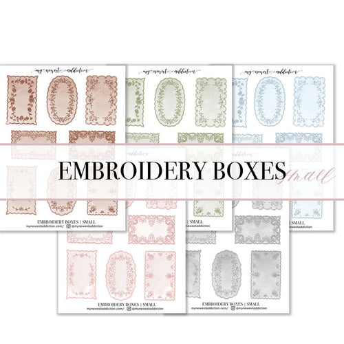 Embroidery Boxes | Small