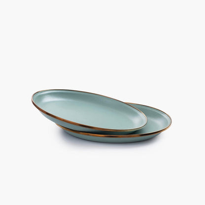 Enamel Salad Plate Set
