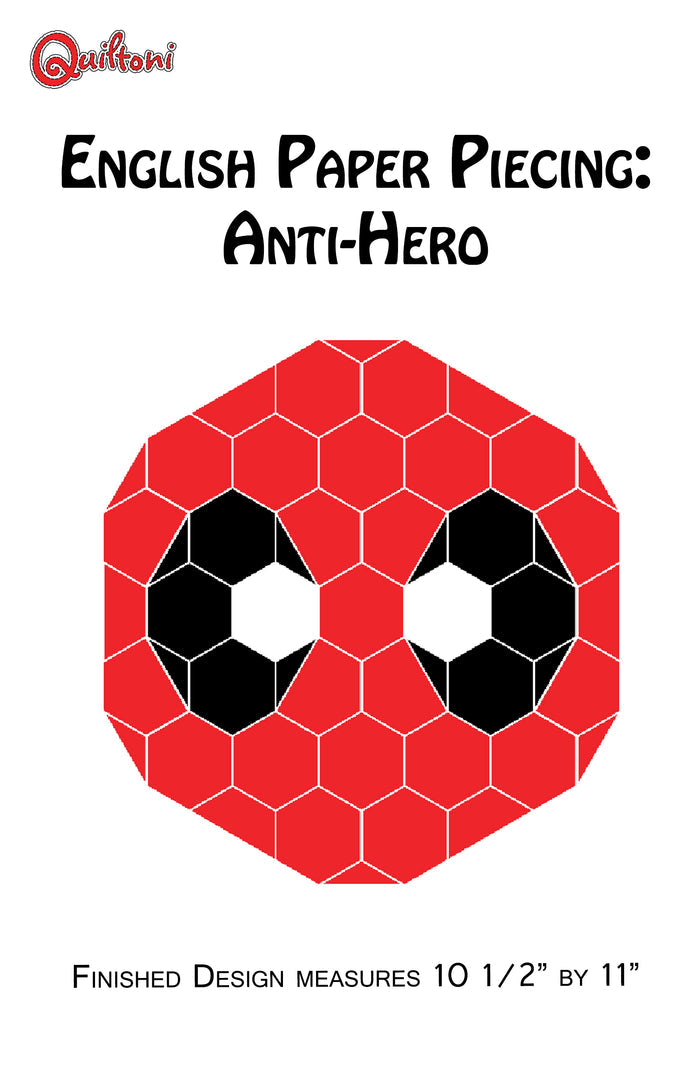 English Paper Piecing: Anti-Hero Full Kit (Pattern included)