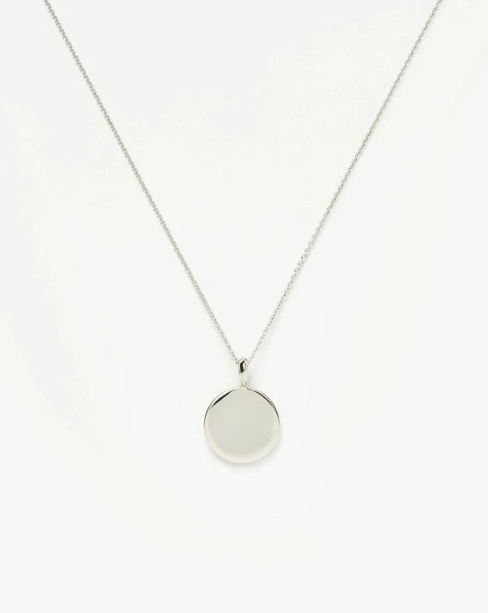 Engravable Round Necklace | Sterling Silver Necklaces Missoma