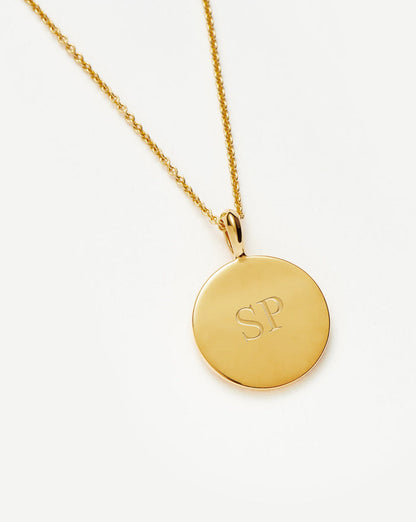 Engravable Round Necklace Necklaces Missoma