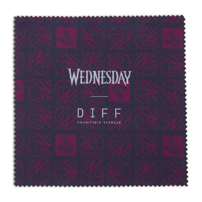 wednesday x diff eyewear sunglasses cleaning cloth