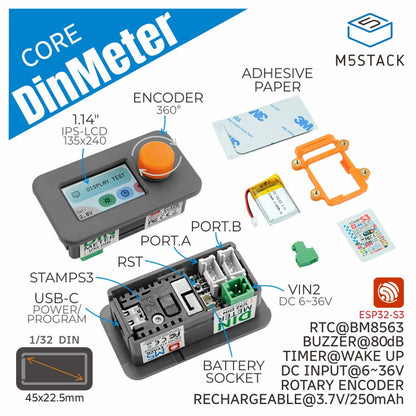 [EOL] M5Stack Din Meter w/ M5StampS3 - m5stack-store