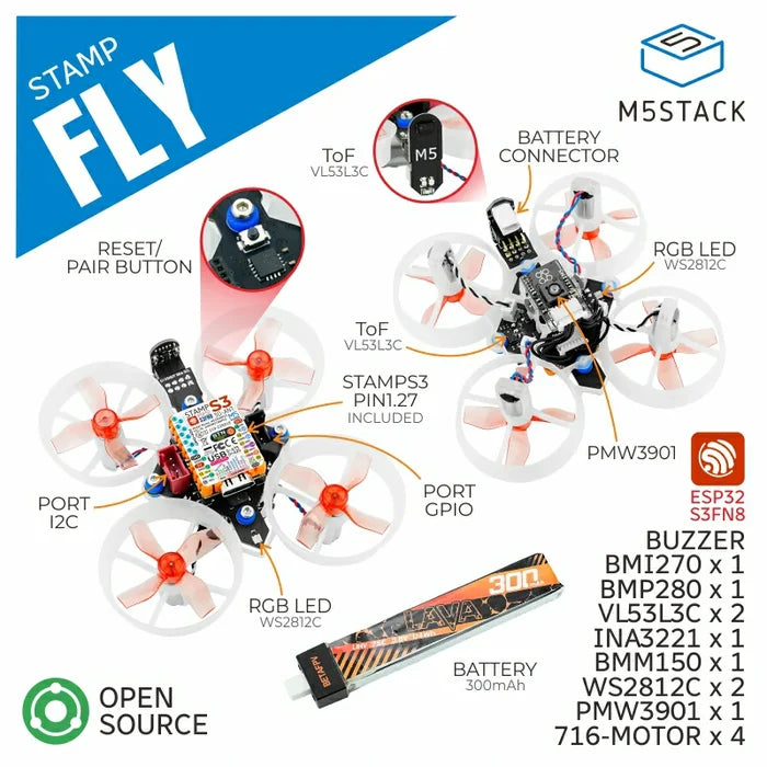 M5Stamp Fly with M5StampS3 - m5stack-store