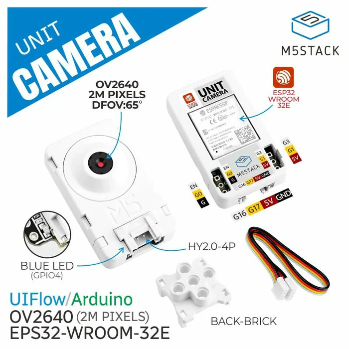 [EOL] Unit Cam Wi-Fi Camera with Enclosure (OV2640) - m5stack-store
