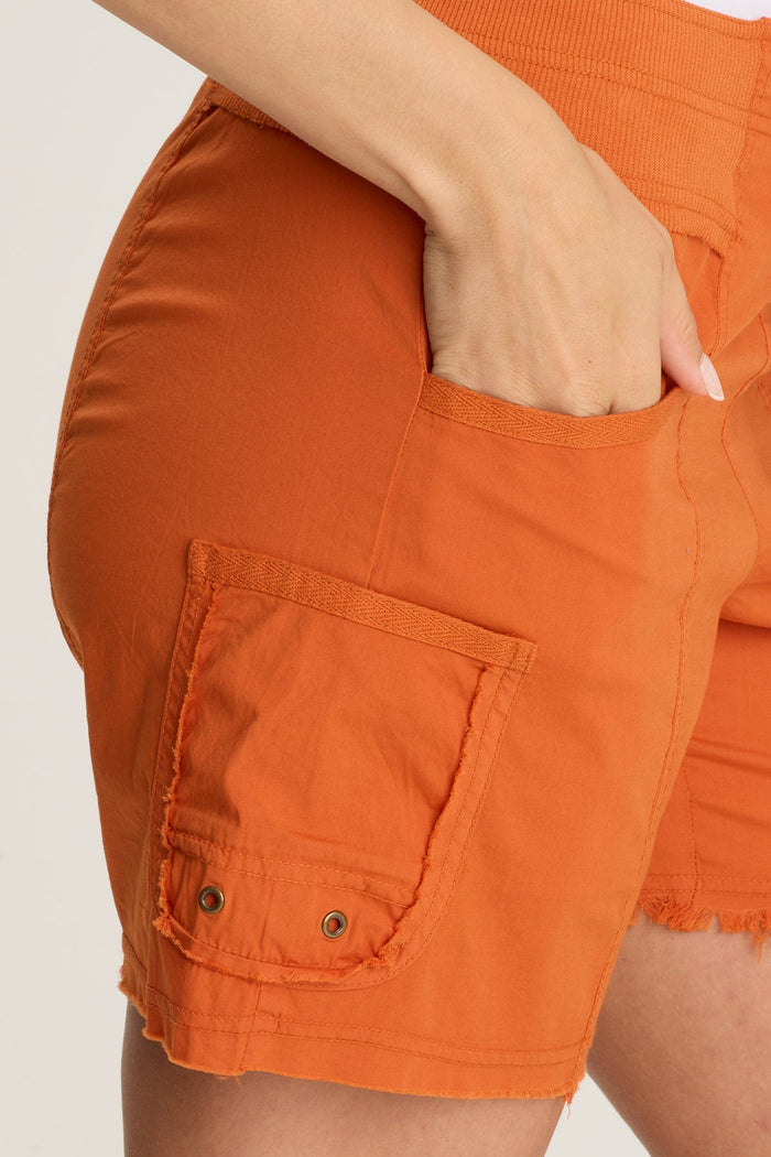 XCVI Erna Poplin Multi-Pocket Short