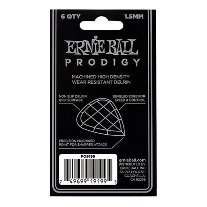 Ernie Ball 9199 Prodigy 1.5mm Standard Guitar Picks Black