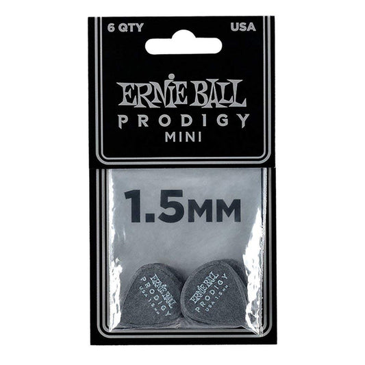Ernie Ball 9200 Prodigy 1.5mm Mini Guitar Picks Black