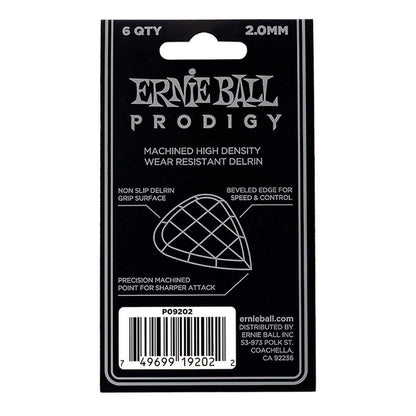 Ernie Ball 9202 Prodigy 2.0mm Standard Guitar Picks White