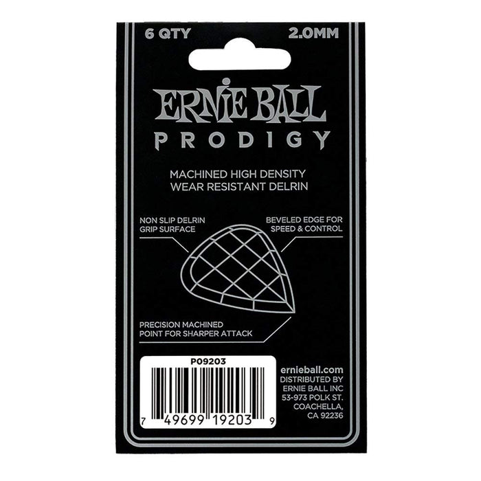 Ernie Ball 9203 Prodigy 2.0mm Mini Guitar Picks White