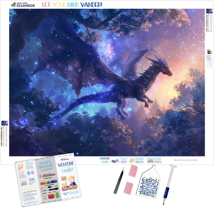 Ethereal Scene Featuring A Celestial Dragon