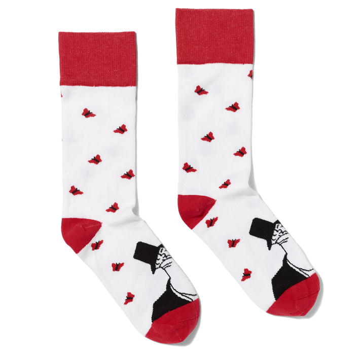 Eustace Tilley’s Butterfly Socks Separated