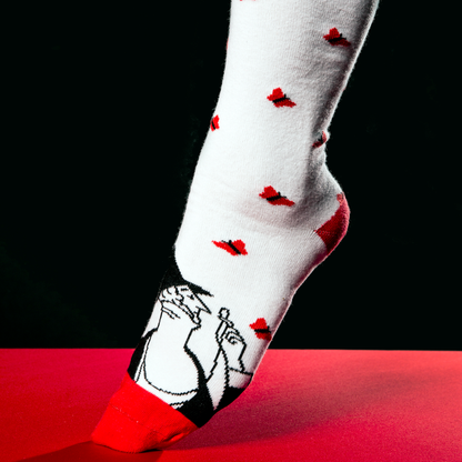 Eustace Tilley’s Butterfly Socks In Use
