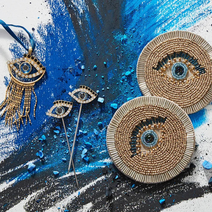 EVIL EYE COASTERS, SET OF FOUR