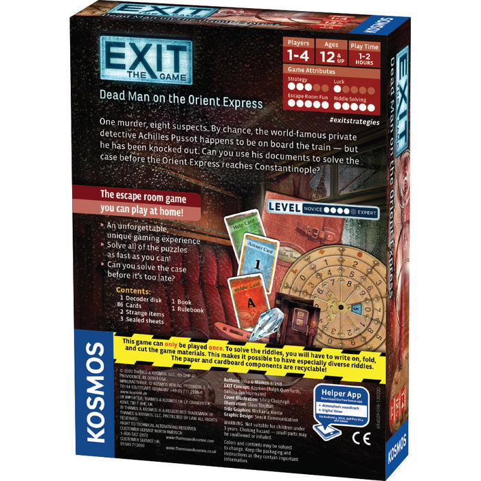 EXIT: Dead Man on the Orient Express Games Thames & Kosmos