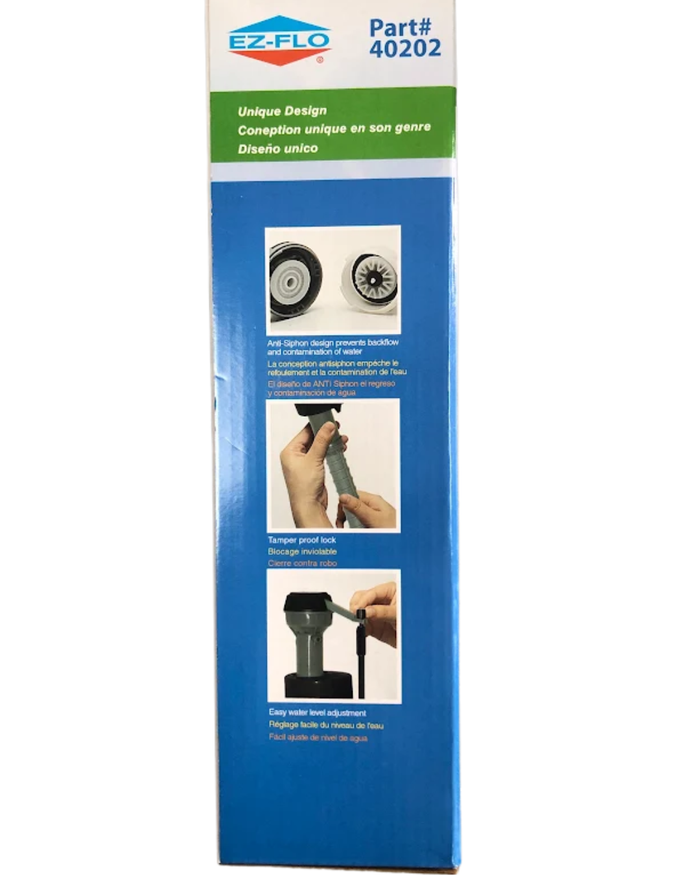 EZ-FLO AJUSTABLE ANTI-SIPHON FILL VALVE - 40202 MEGA