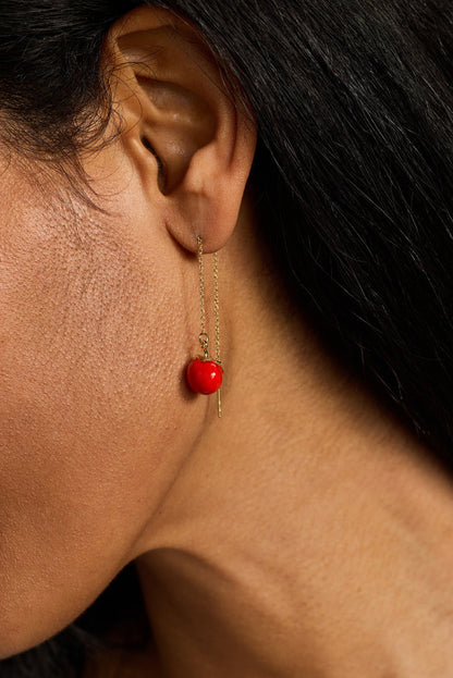 Farmers' Market Tomato Threader Earrings