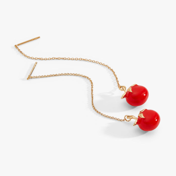 Farmers' Market Tomato Threader Earrings