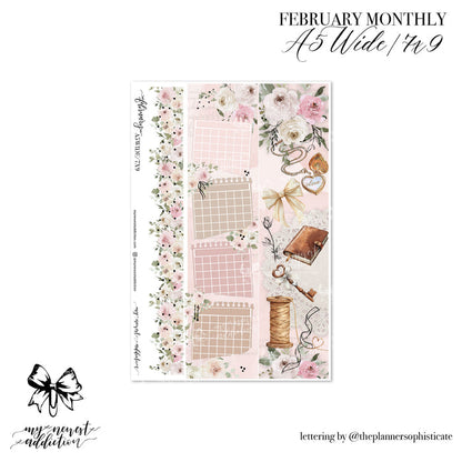 FEBRUARY 2026 A5 WIDE MONTHLY