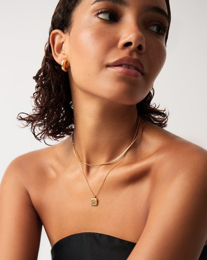 February Birthstone Pendant Necklace | 18ct Gold Vermeil/Amethyst Necklaces Missoma