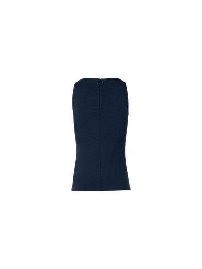 Designer Fitted Speedo Top in Stretch Modal Jersey - navy - blue